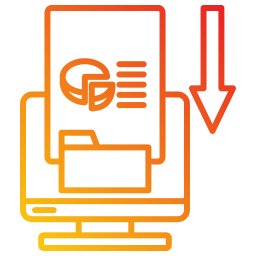 recopilación de datos icono