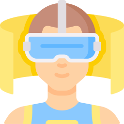fitness in realtà virtuale icona