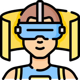gimnasio de realidad virtual icono