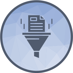 Data filtering system icon