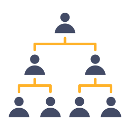 estructura de organización icono