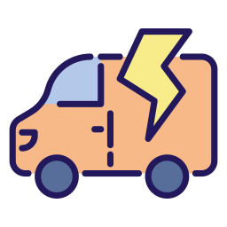 Electric vehicle icon