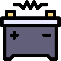 Car battery icon