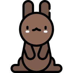 Chocolate bunny icon