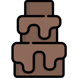 fontaine de chocolat Icône