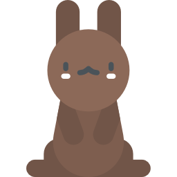 Chocolate bunny icon