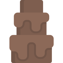fonte de chocolate Ícone