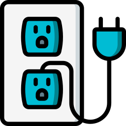 Plug and socket icon