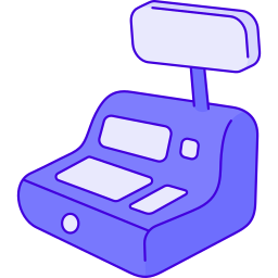 Cashier machine icon