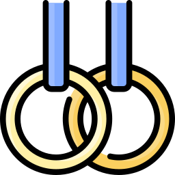 anillos de gimnasia icono