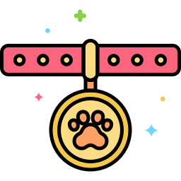Pet collar icon
