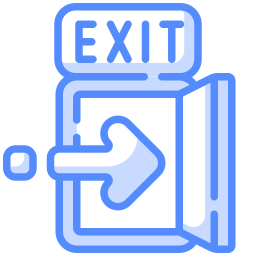 Exit door icon