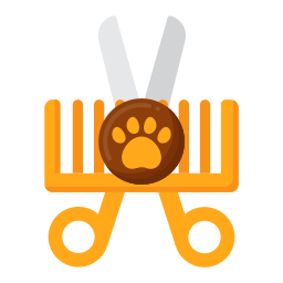 Grooming rake icon