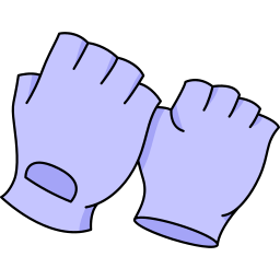 guantes de gimnasia icono