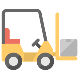 Forklift truck icon