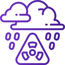 pluie acide Icône