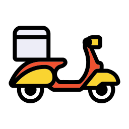 Delivery bike icon