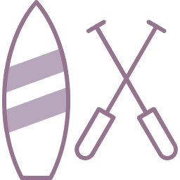 tabla de paddle icono