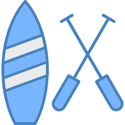 tabla de paddle icono