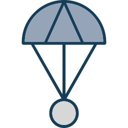 parachutespringen icoon