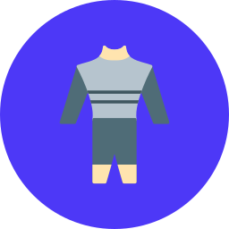 traje de neopreno icono