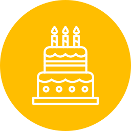 Birthday cake icon