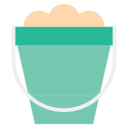 Sand bucket icon