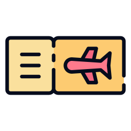 비행기 티켓 icon
