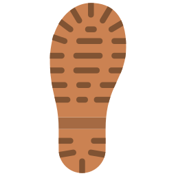 huella de zapato icono