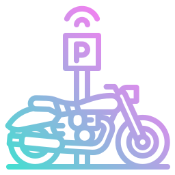 Motorcycle parking icon