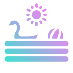rubberen zwembad icoon