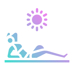 Sunbathing icon