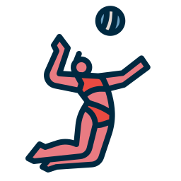 voleibol de playa icono