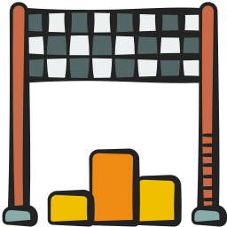 Finish line icon