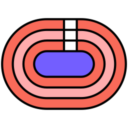 pista da corsa icona