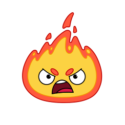 Fire sticker