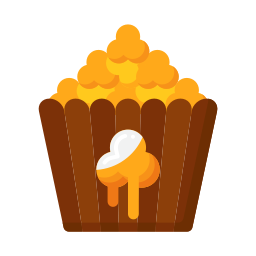 Сладкий попкорн иконка