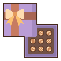chocolade doos icoon