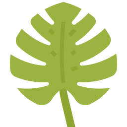 hojas tropicales icono