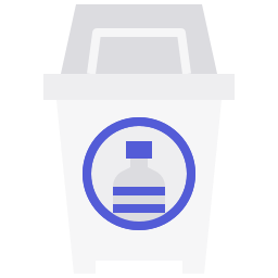 Plastic bin icon