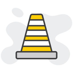Construction cone icon