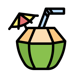 Coconut drink icon