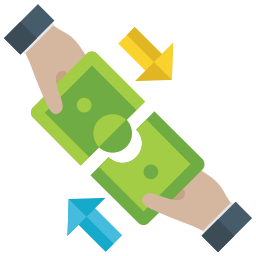 Money exchange icon