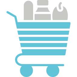 carrito de supermercado icono