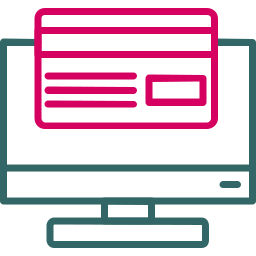 Online payment icon