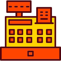 Cashier machine icon