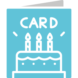 tarjeta de cumpleaños icono