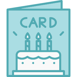 Birthday card icon