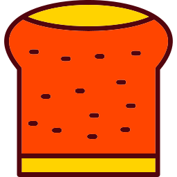 plat brood icoon