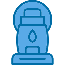 Oil lamp icon